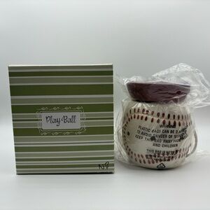 Retired Baseball Scentsy Candle Wax Warmer PLAY BALL - Full Size - New NOS
